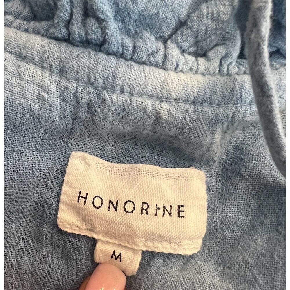 Honorine Women's Giselle Blue Tie-Dye Boho Trapeze Dress Medium - Picture 10 of 11